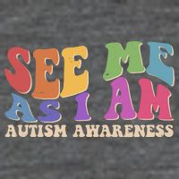 Retro See Me As I Am Autism Awareness 7 Panel Mesh Trucker Snapback Hat