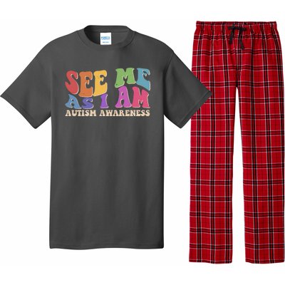 Retro See Me As I Am Autism Awareness Pajama Set