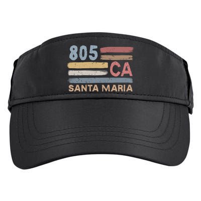 Retro Santa Maria Area Code 805 Residents State California Gift Adult Drive Performance Visor