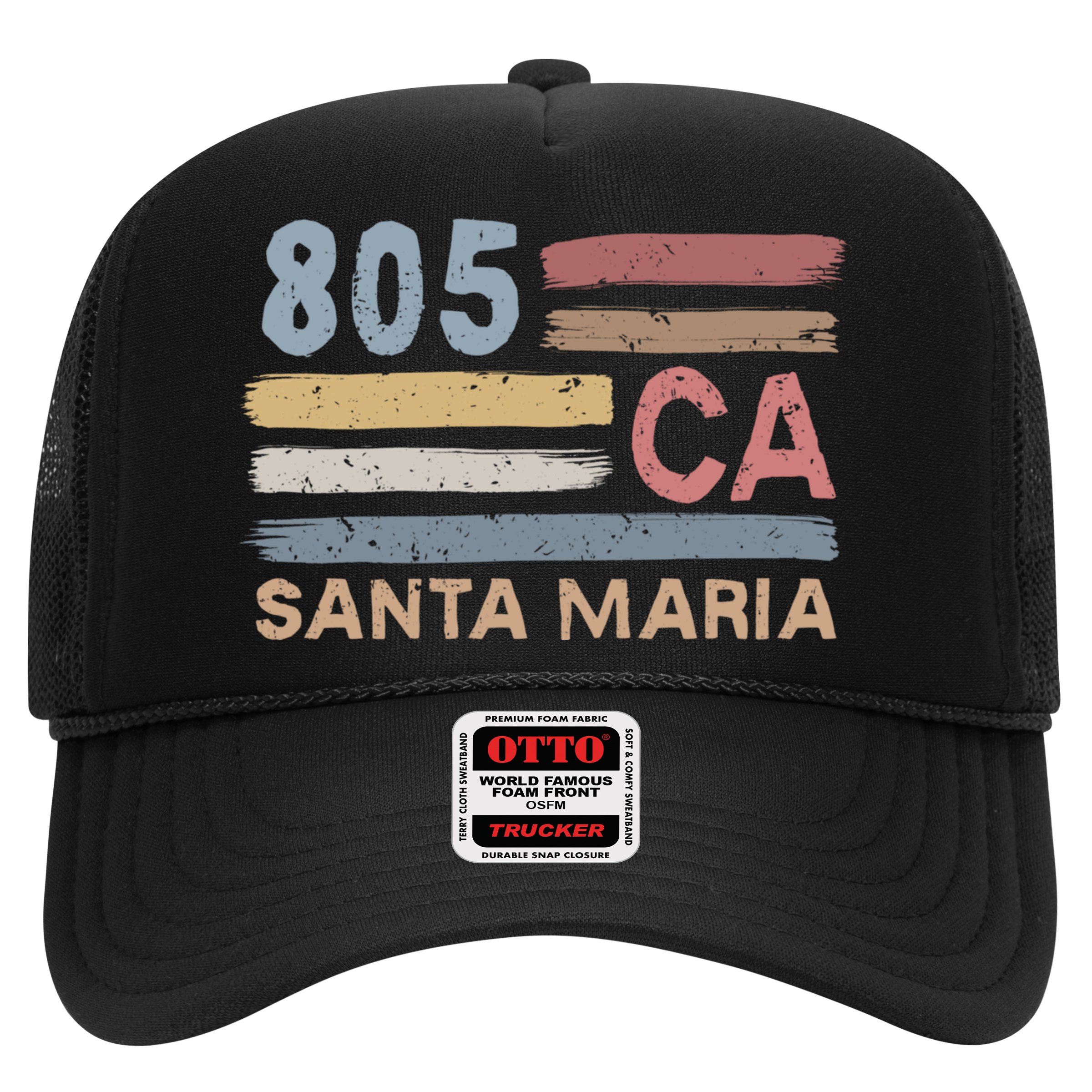 Retro Santa Maria Area Code 805 Residents State California Gift Hat