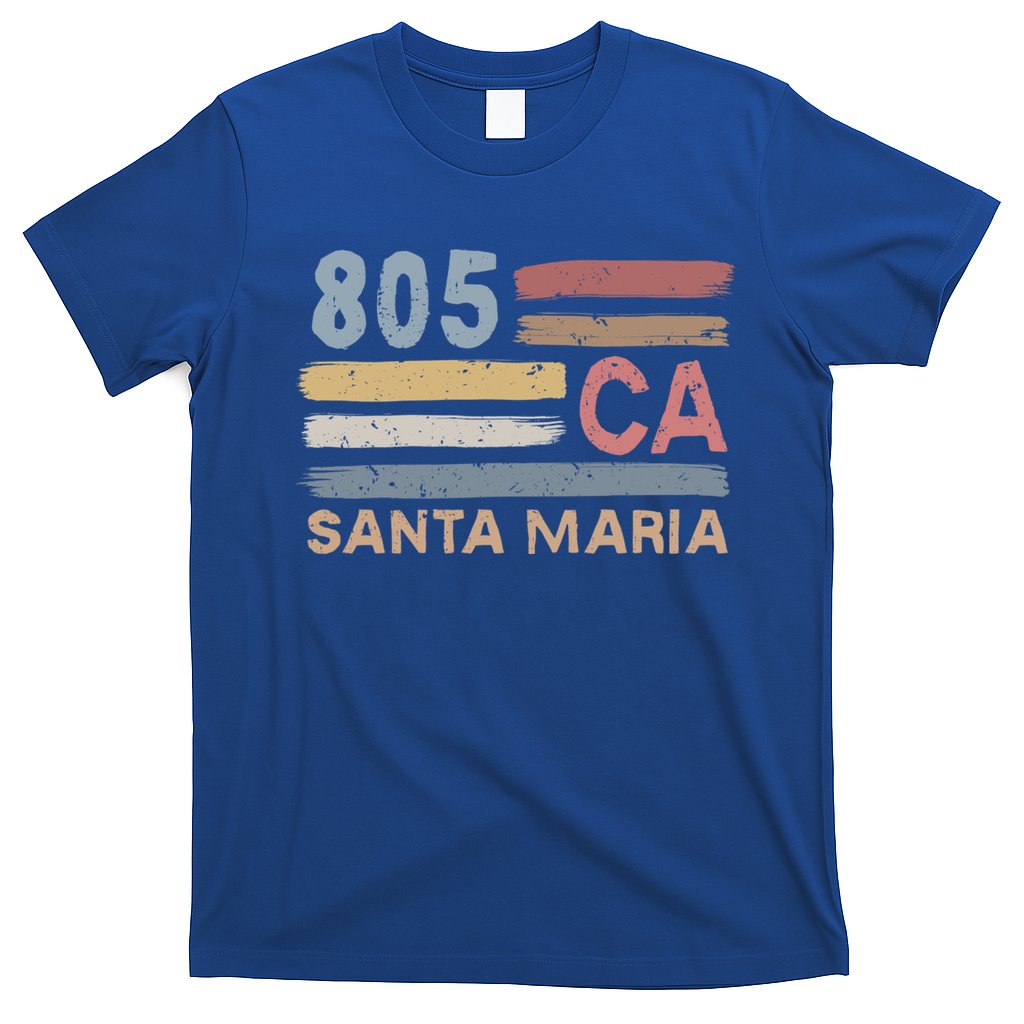 Retro Santa Maria Area Code 805 Residents State California Gift T-Shirt