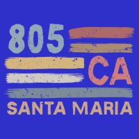 Retro Santa Maria Area Code 805 Residents State California Gift Button