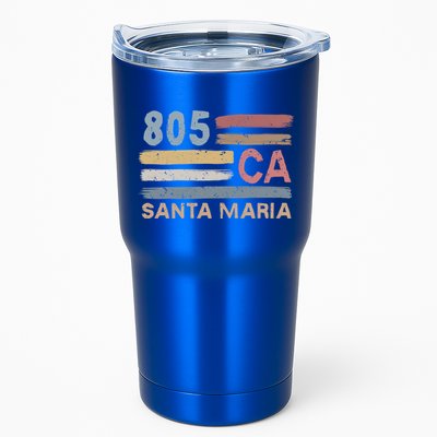 Retro Santa Maria Area Code 805 Residents State California Gift Tumbler