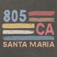 Retro Santa Maria Area Code 805 Residents State California Gift Cotton Canvas Backpack
