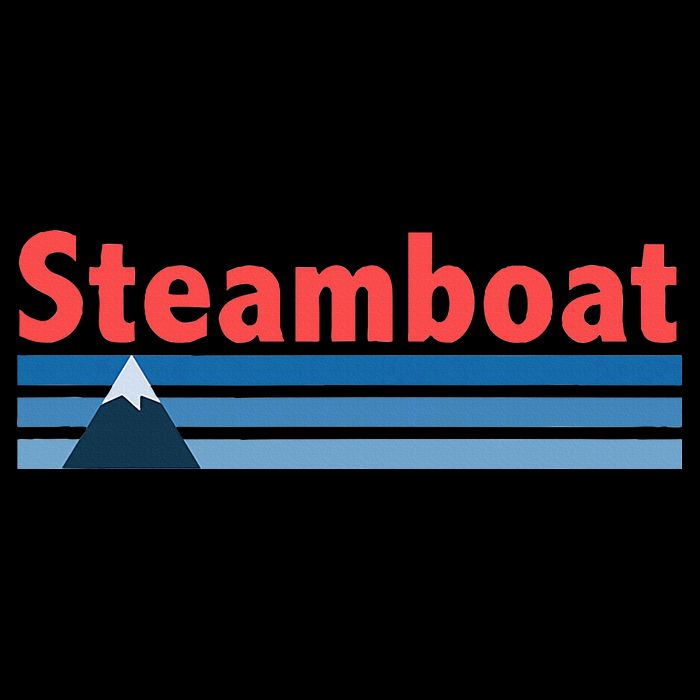 Retro Style Mountain Steamboat Springs Colorado Doggie Tank