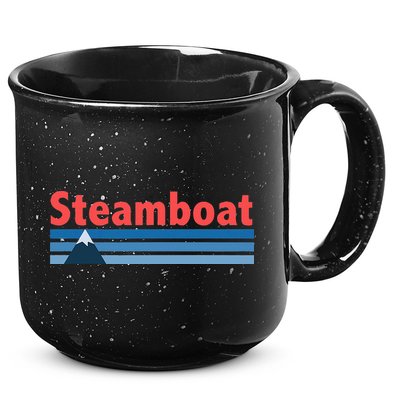 Retro Style Mountain Steamboat Springs Colorado 15oz Campfire Ceramic Mug