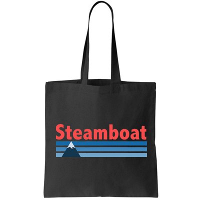 Retro Style Mountain Steamboat Springs Colorado Bag