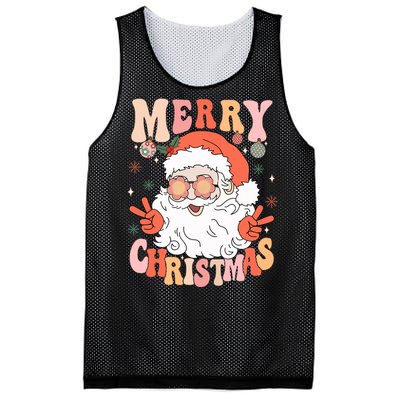 Retro Santa Merry Christmas 2024 Mesh Reversible Basketball Jersey Tank