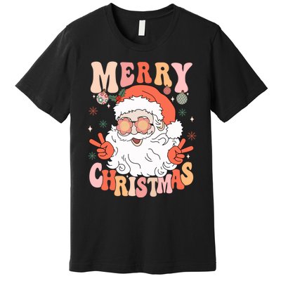 Retro Santa Merry Christmas 2024 Premium T-Shirt