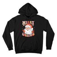 Retro Santa Merry Christmas 2024 Tall Hoodie