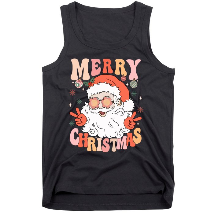 Retro Santa Merry Christmas 2024 Tank Top