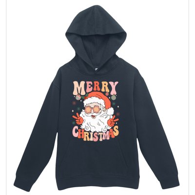 Retro Santa Merry Christmas 2024 Urban Pullover Hoodie