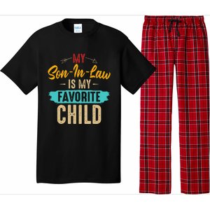 Retro Saying My Son In Law Is My Favorite Child Pajama Set