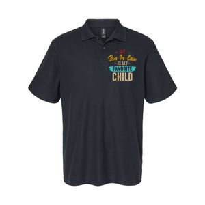 Retro Saying My Son In Law Is My Favorite Child Softstyle Adult Sport Polo