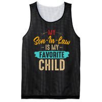 Retro Saying My Son In Law Is My Favorite Child Mesh Reversible Basketball Jersey Tank