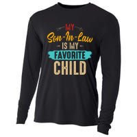 Retro Saying My Son In Law Is My Favorite Child Cooling Performance Long Sleeve Crew