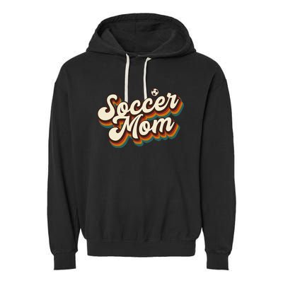 Retro Soccer Mom Graphic Soccer Mom Garment-Dyed Fleece Hoodie