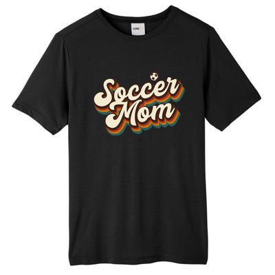 Retro Soccer Mom Graphic Soccer Mom Tall Fusion ChromaSoft Performance T-Shirt