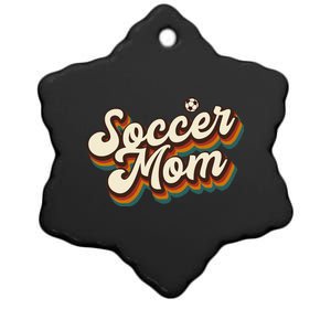 Retro Soccer Mom Graphic Soccer Mom Ceramic Star Ornament