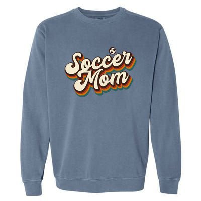 Retro Soccer Mom Graphic Soccer Mom Garment-Dyed Sweatshirt