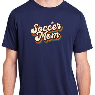 Retro Soccer Mom Graphic Soccer Mom Adult ChromaSoft Performance T-Shirt