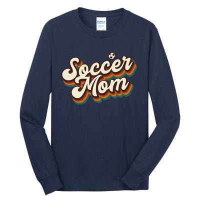 Retro Soccer Mom Graphic Soccer Mom Tall Long Sleeve T-Shirt