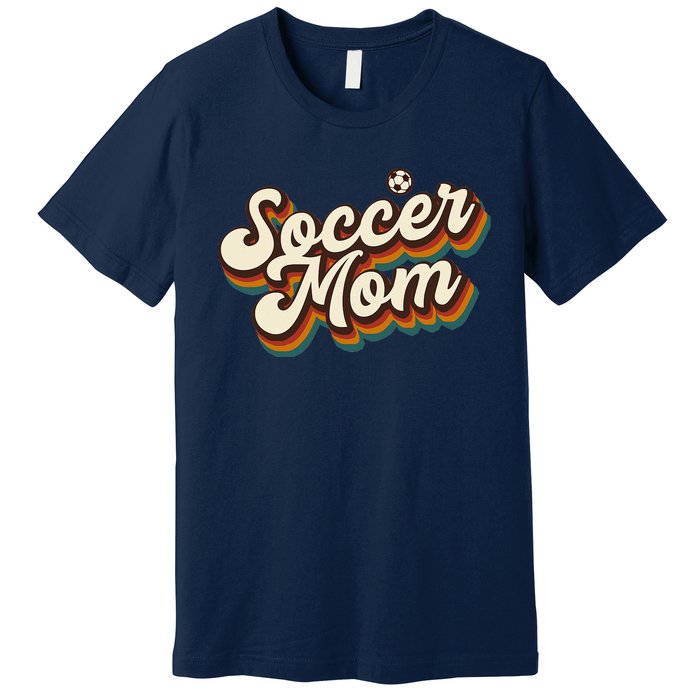 Retro Soccer Mom Graphic Soccer Mom Premium T-Shirt