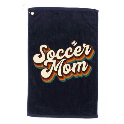 Retro Soccer Mom Graphic Soccer Mom Golf Towel