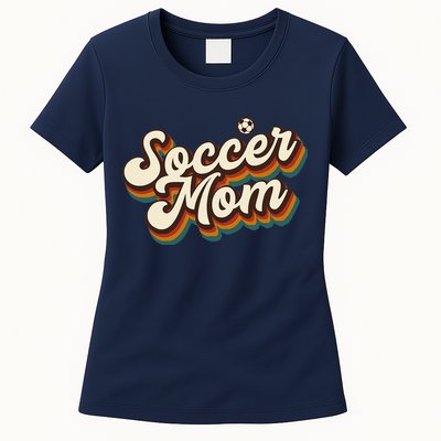 Retro Soccer Mom Graphic Soccer Mom Womens T-Shirt