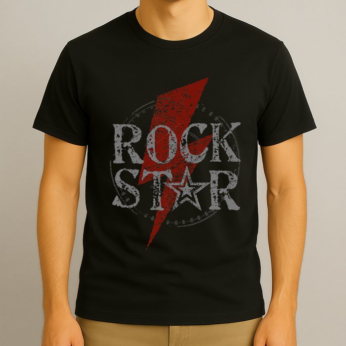 Rock Star Music Fan Gift Rock N Roll Star T-Shirt