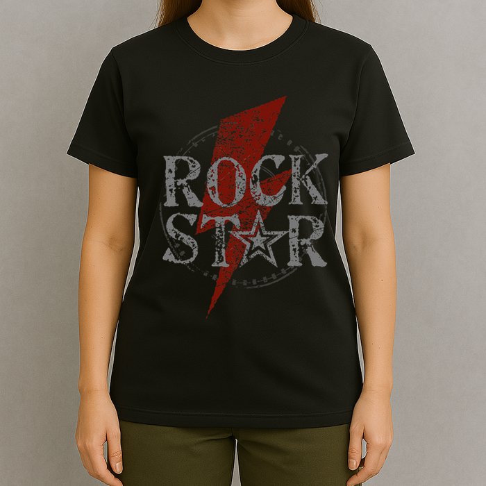 Rock Star Music Fan Gift Rock N Roll Star T-Shirt