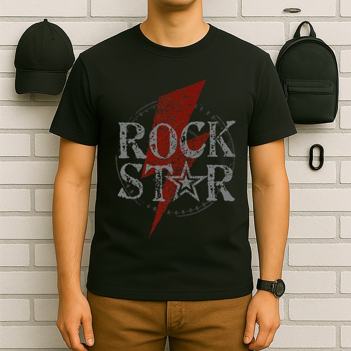 Rock Star Music Fan Gift Rock N Roll Star T-Shirt