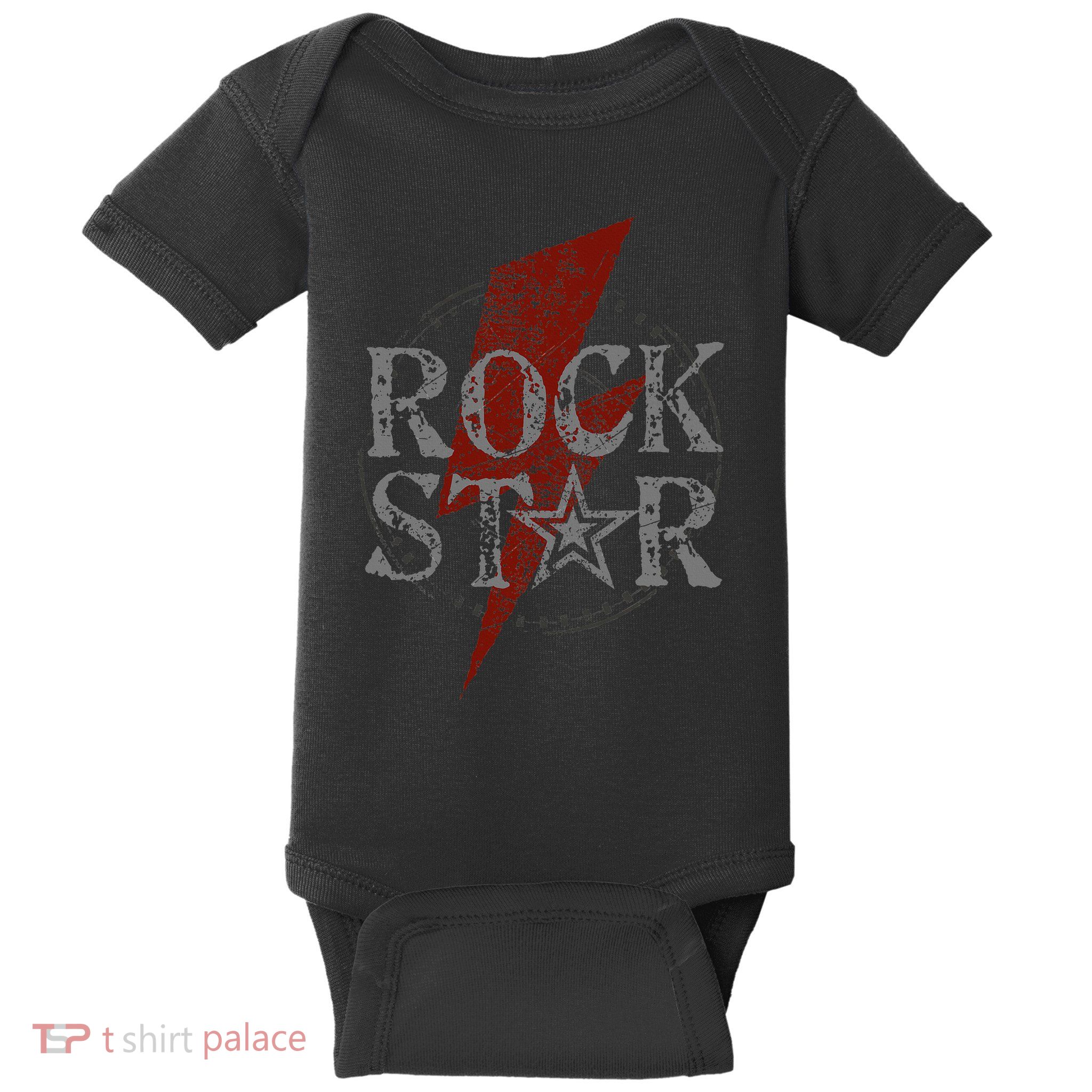 Rock Star Music Fan Gift Rock N Roll Star Baby Bodysuit