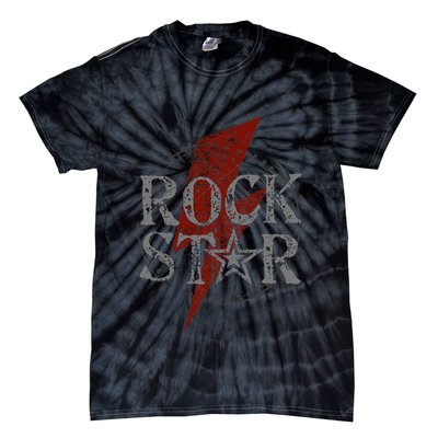 Rock Star Music Fan Gift Rock N Roll Star Tie-Dye T-Shirt