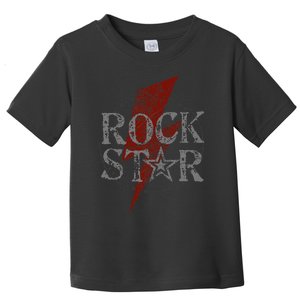 Rock Star Music Fan Gift Rock N Roll Star Toddler T-Shirt