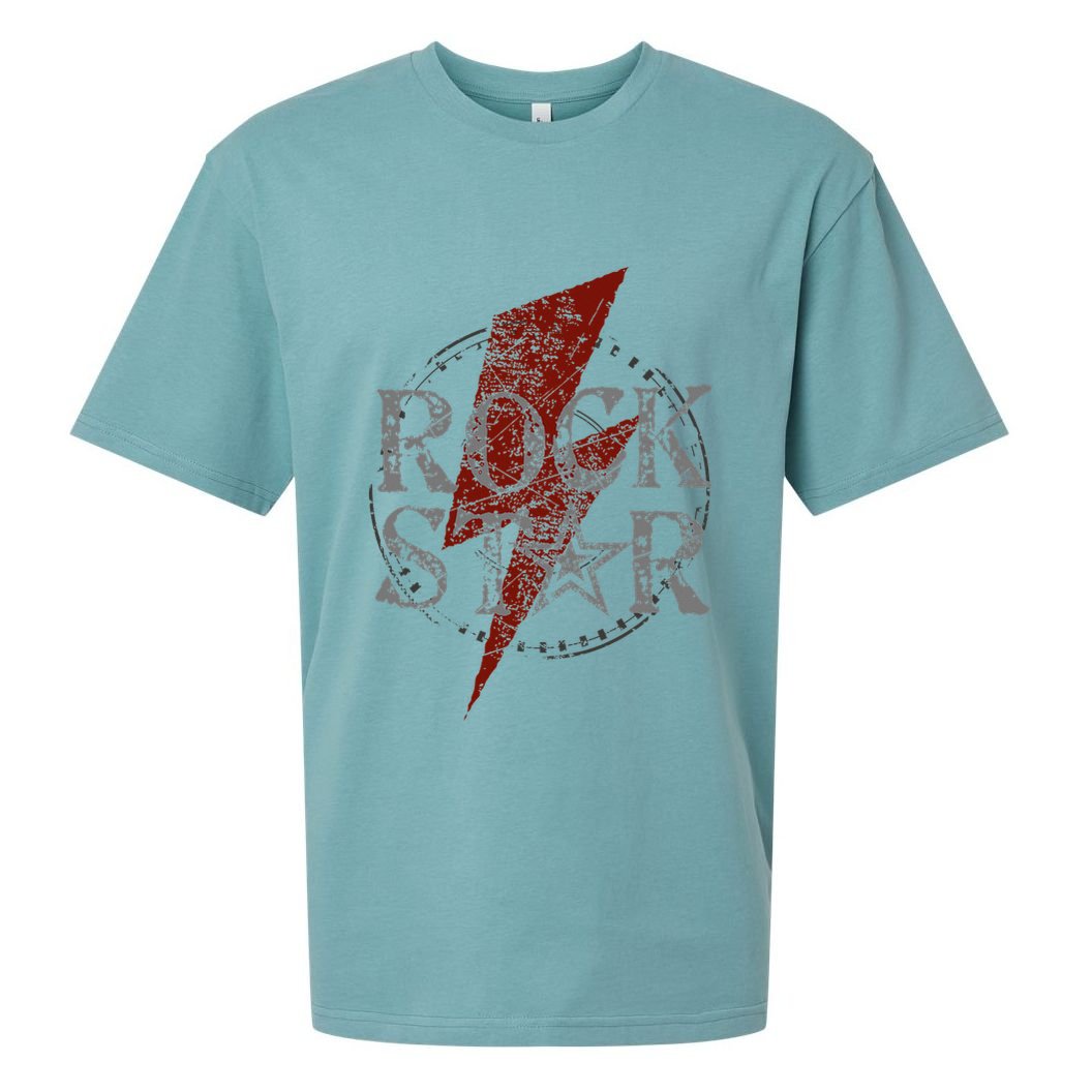Rock Star Music Fan Gift Rock N Roll Star Sueded Cloud Jersey T-Shirt