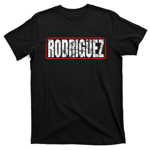 Rodriguez Surname Mexican & Hispanic American Chicano Design T-Shirt