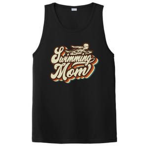 Retro Swimming Mom Sports Mama Mothers Day Gift PosiCharge Competitor Tank