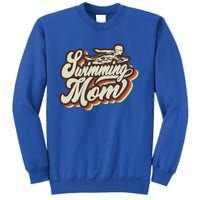 Retro Swimming Mom Sports Mama Mothers Day Gift Sweatshirt