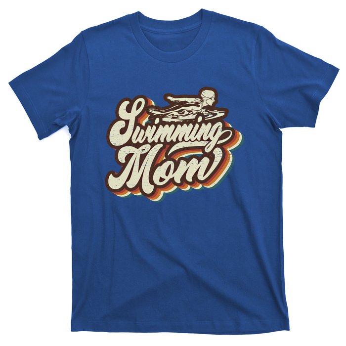 Retro Swimming Mom Sports Mama Mothers Day Gift T-Shirt