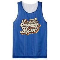 Retro Swimming Mom Sports Mama Mothers Day Gift Mesh Reversible Basketball Jersey Tank