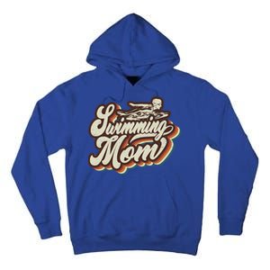 Retro Swimming Mom Sports Mama Mothers Day Gift Tall Hoodie