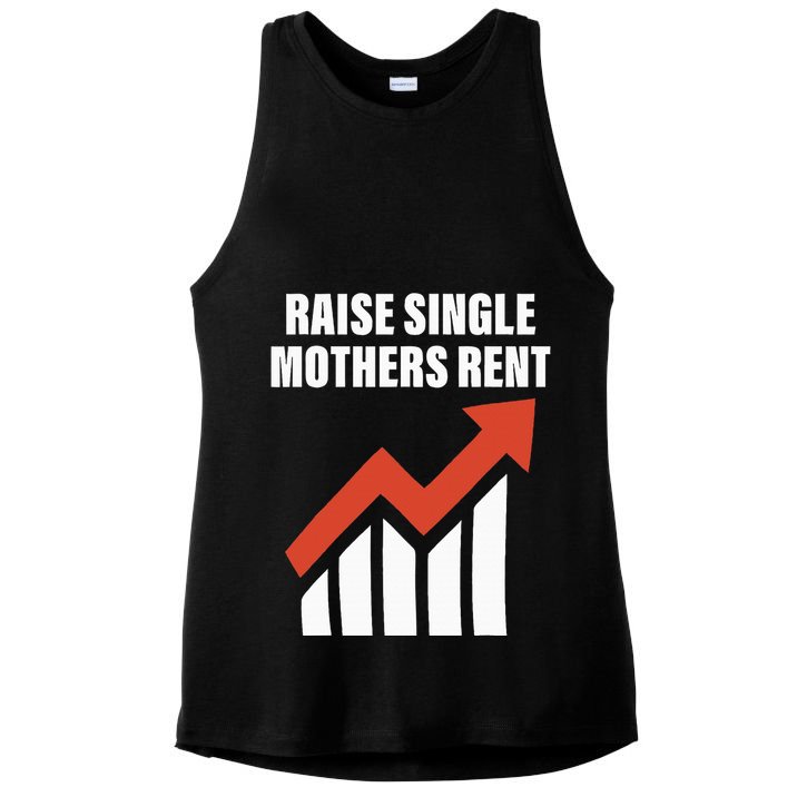 Raise Single Mothers Rent Quote Ladies PosiCharge Tri-Blend Wicking Tank