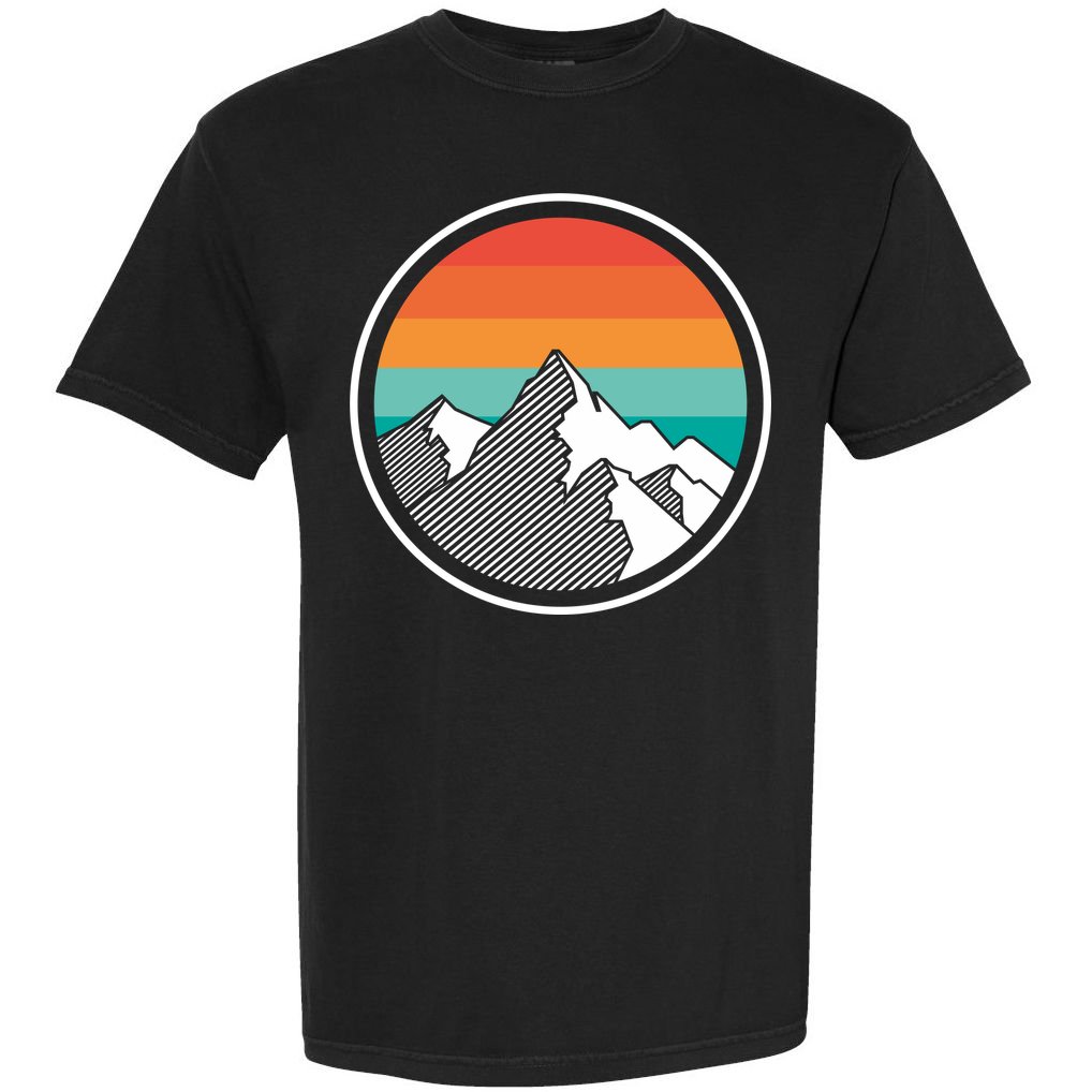 Retro Sunset Mountain Comfort Colors T-Shirt