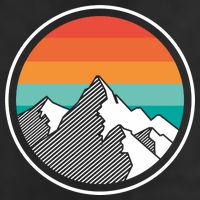 Retro Sunset Mountain Adult Drive Performance Visor
