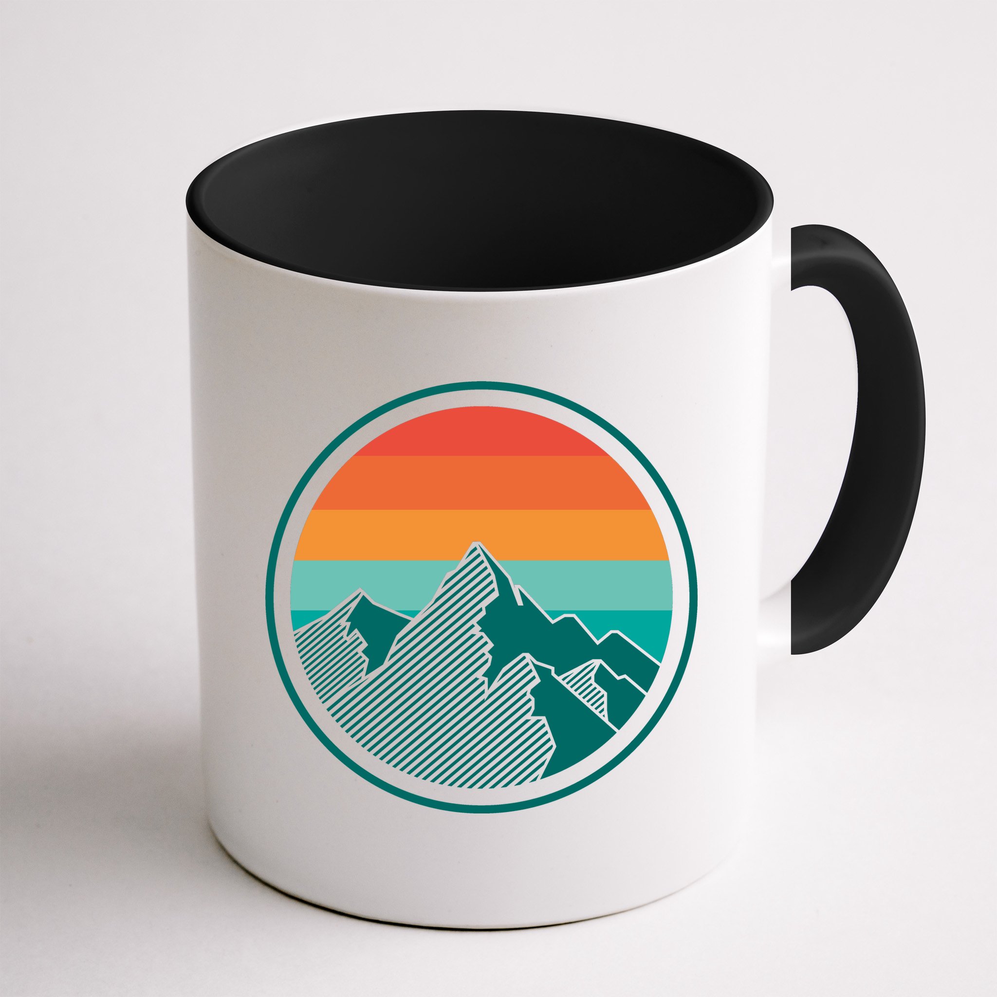 Retro Sunset Mountain Mug