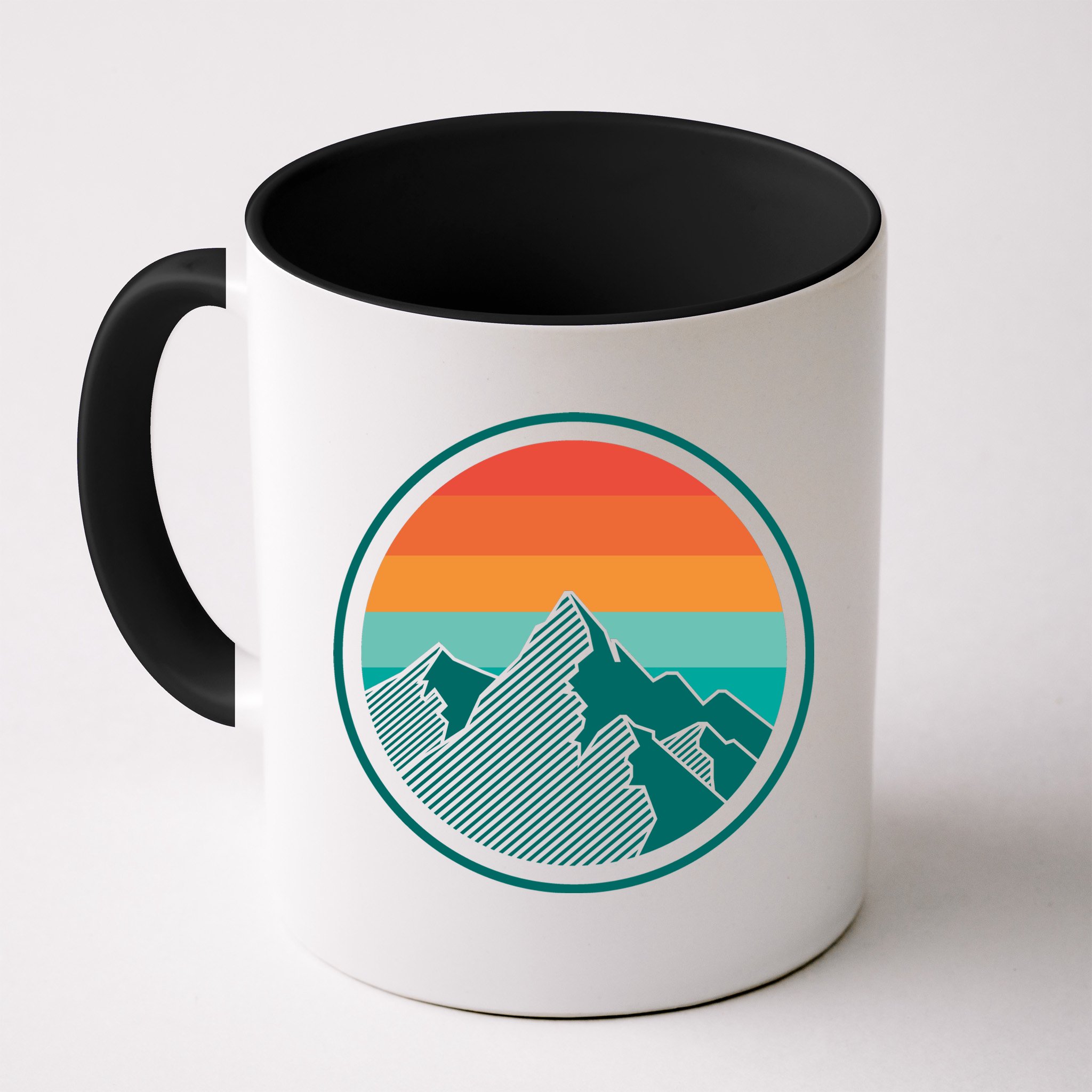 Retro Sunset Mountain Mug