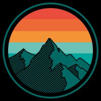 Retro Sunset Mountain Mug
