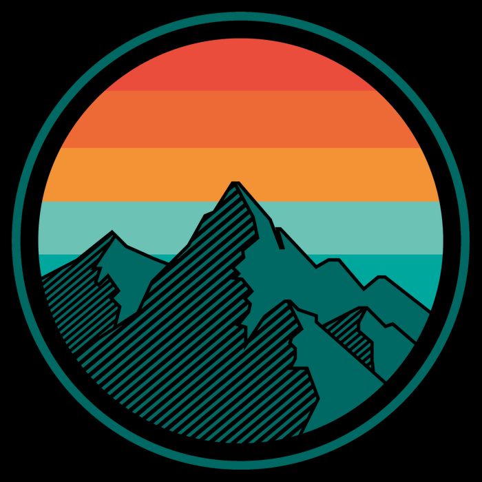 Retro Sunset Mountain Mug