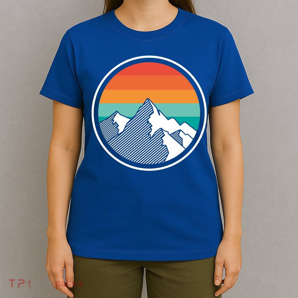 Retro Sunset Mountain T-Shirt